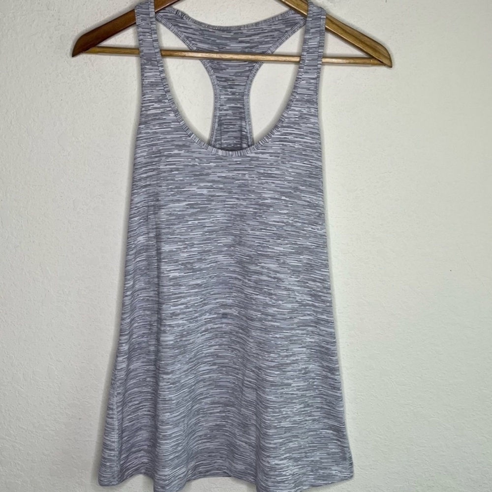 Lululemon Gray Space Dye Racerback Tank Size 10/12